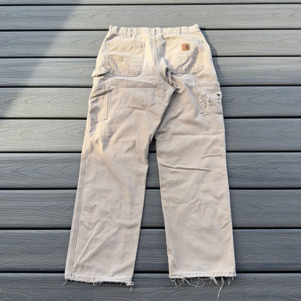 Y2K Distressed B11 DKH Carhartt Carpenter Khaki Color Pants